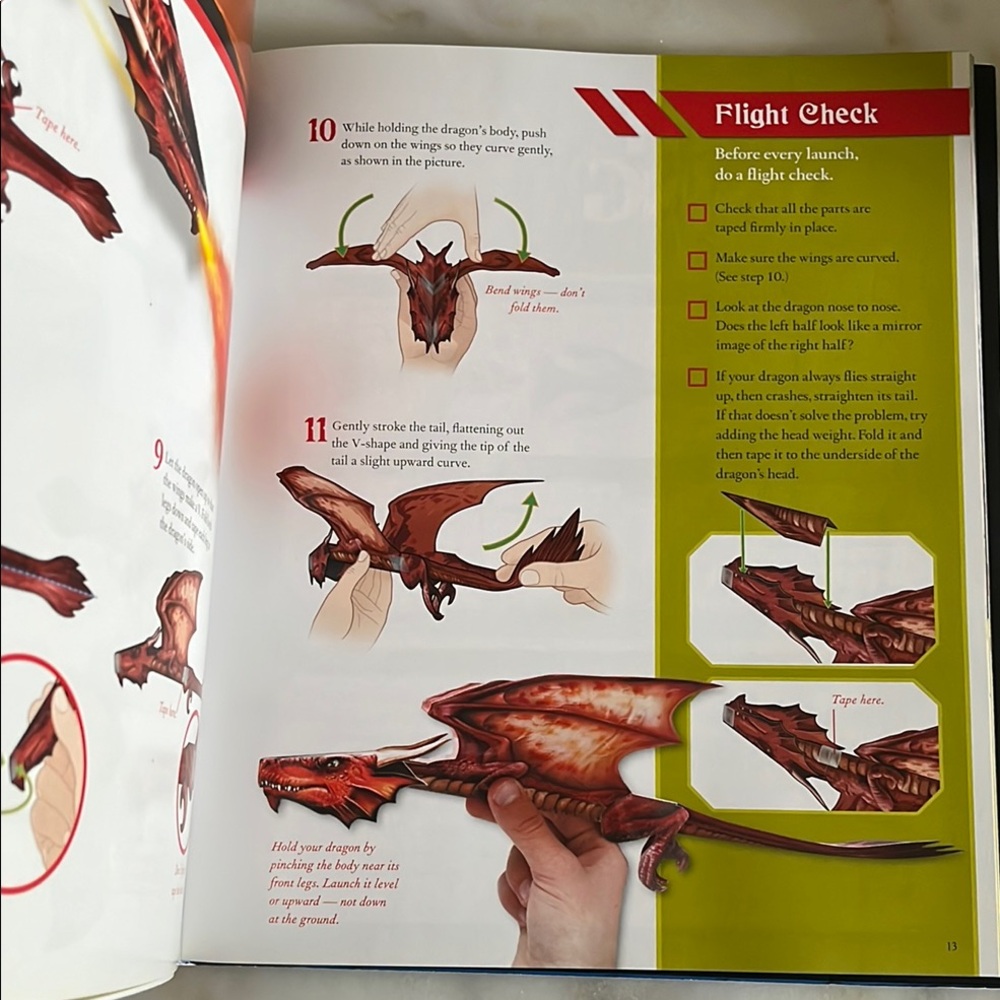 Paper Flying Dragons Book, Klutz - Picture 8 of 13